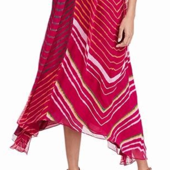 Polo Ralph Lauren Shibori Dyed Silk Halter Dress - Picture 5 of 8